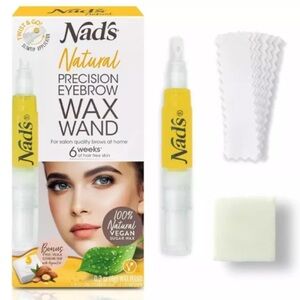 Nads Eyebrow Shaper Wax Kit - Natural All Skin Types -Facial Hair Removal